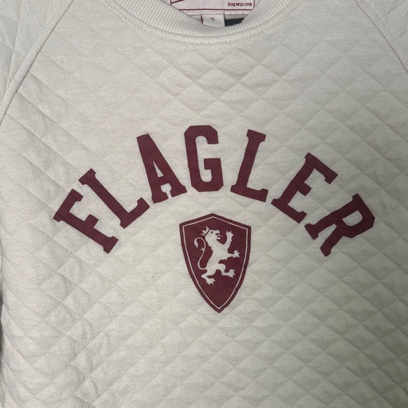 League Cream Sweatshirt with Red Tag - Picture 3 of 7